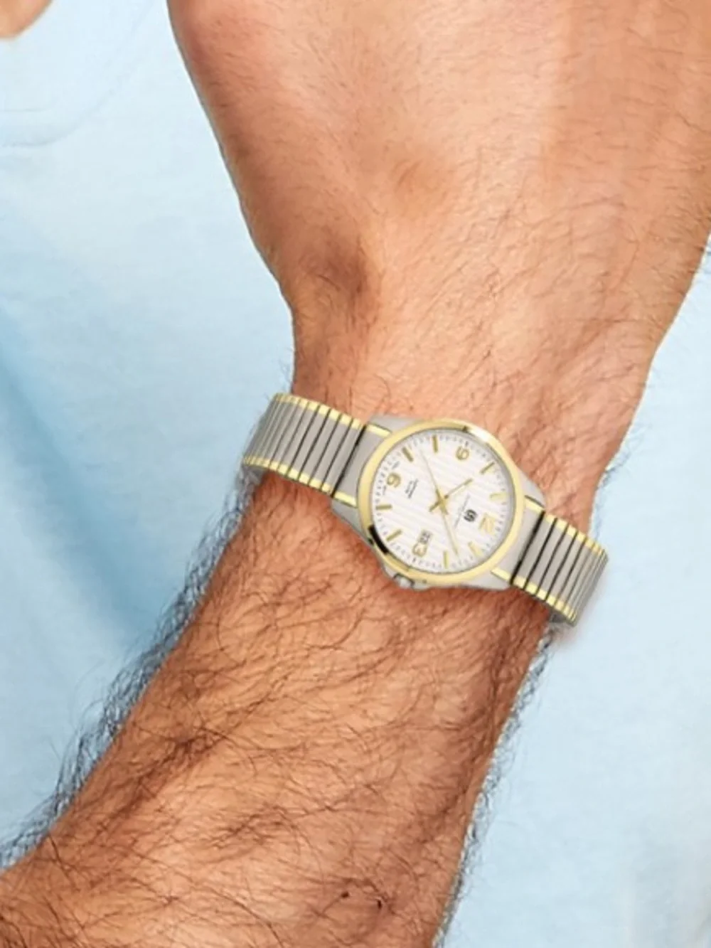 Charles-Hubert Paris Men’s Titanium Expansion Watch